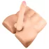 Blush X5 Rough Rider - masturbator manstorso - naturfärg
