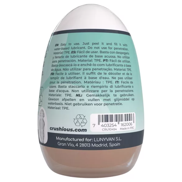 Crushious Ezy Egg The Novice - masturberingsägg (hudfärgat)