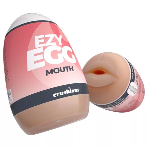 Crushious Ezy Egg Mouth - onanitägg (hudfärgad)