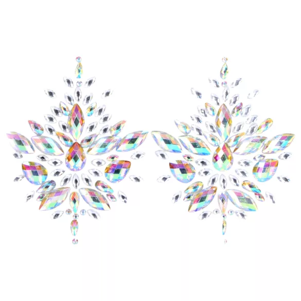 Le Désir - bröstvårtsdekal glitter regnbåge