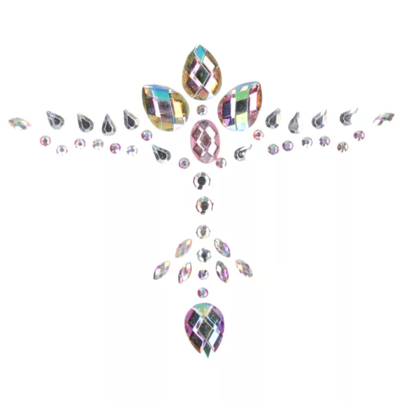 Le Désir - bröstdekal - glittrande regnbåge