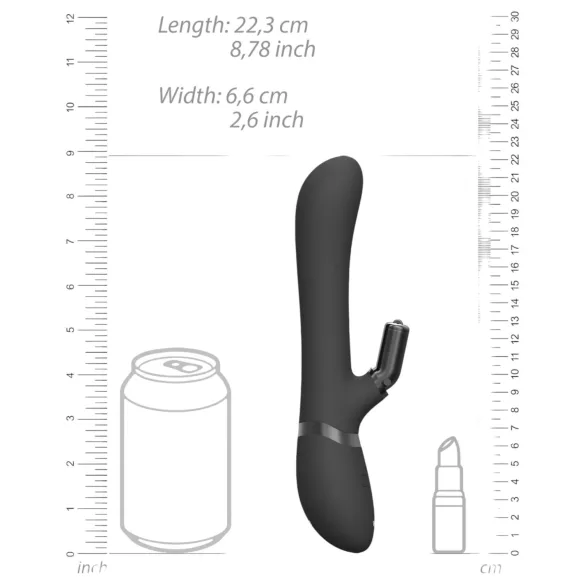 Vive Chou - vibrator med klitorisstav 4-i-1 - svart