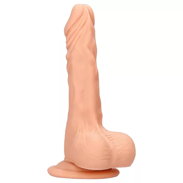 RealRock - dildo med pung - realistisk - 17 cm - hudfärgad