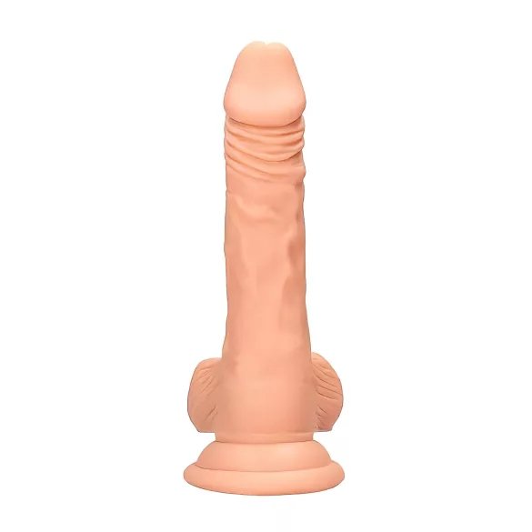 RealRock - dildo med pung - realistisk - 17 cm - hudfärgad