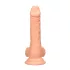 RealRock - dildo med pung - realistisk - 17 cm - hudfärgad