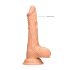 RealRock - dildo med pung - realistisk - 20cm - natur