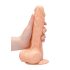 RealRock - dildo med pung - realistisk - 20cm - natur