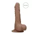 RealRock - dildo med pung - realistisk, 25cm - mörk natur