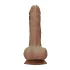RealRock - dildo med pung - realistisk, 25cm - mörk natur