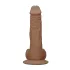 RealRock - dildo med pung - realistisk, 25cm - mörk natur