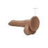 RealRock - dildo med pung - realistisk, 25cm - mörk natur
