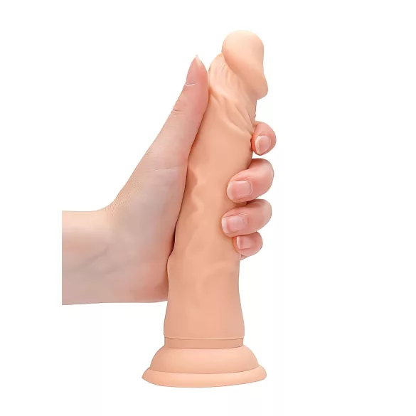 RealRock - dildo med ådror - realistisk - 17 cm - hudfärgad