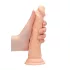 RealRock - dildo med ådror - realistisk - 17 cm - hudfärgad