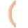 RealRock - dubbel dildo - 36 cm - naturfärg