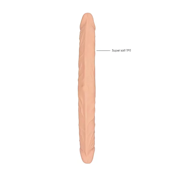 RealRock - dubbel dildo - 36 cm - naturfärg