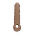 RealRock - penissleeve 21cm - mörk natur