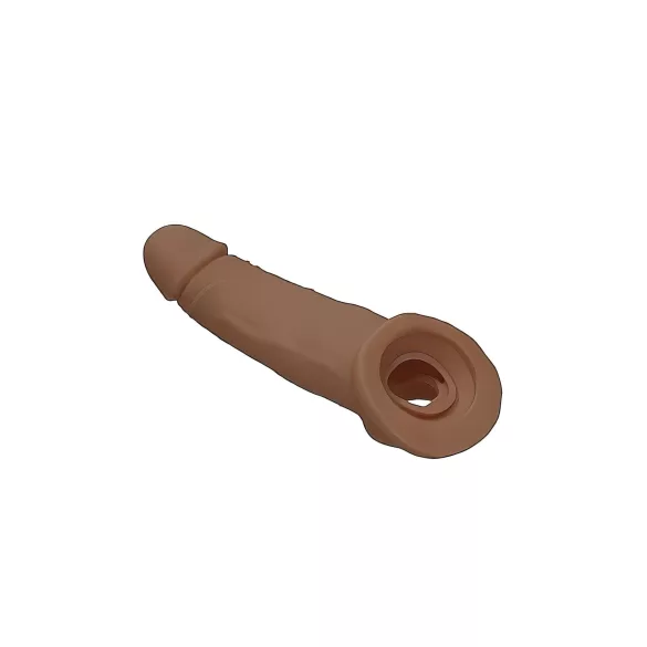 RealRock - penissleeve - 21,5 cm - mörk natur