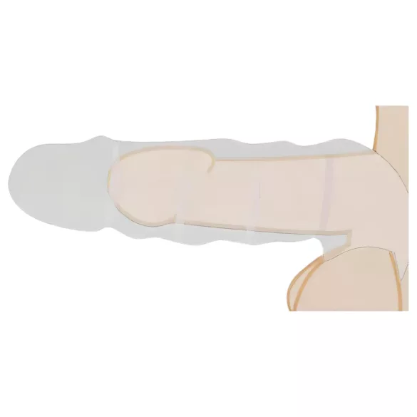 RealRock - penissleeve - 21,5 cm - mörk natur