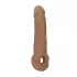 RealRock - penissleeve - 21,5 cm - mörk natur
