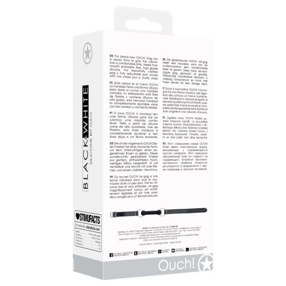 Ouch! - bitgag benformad - svart