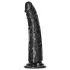 RealRock - realistisk dildo smal - 15,5 cm - svart
