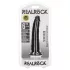 RealRock - realistisk dildo smal - 15,5 cm - svart