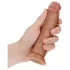 RealRock - realistisk dildo - 15,5cm - mörk naturfärg