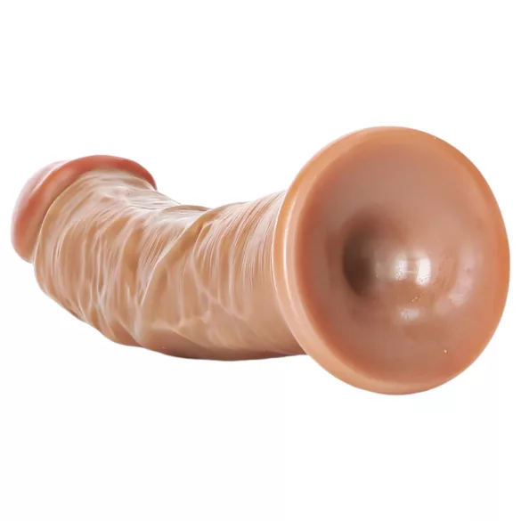 RealRock - realistisk dildo - 15,5cm - mörk naturfärg