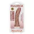 RealRock - realistisk dildo - 15,5cm - mörk naturfärg