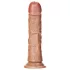 RealRock - realistisk dildo - 15,5cm - mörk naturfärg
