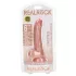 RealRock - realistisk dildo med sugkopp - 15,5 cm - natur