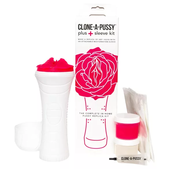 Clone-a-Pussy - fittformsgjutare för vagina med ärm - silikon rosa