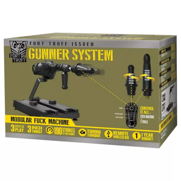 Doc Johnson Gunner System - sexmaskin - svart