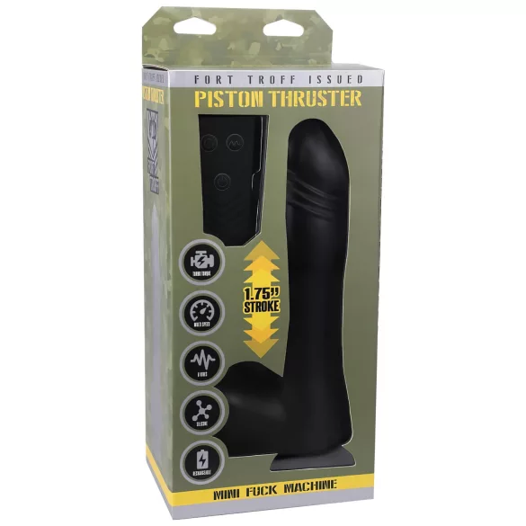 Doc Johnson - mini thrust vibrator - fjärrstyrd - svart