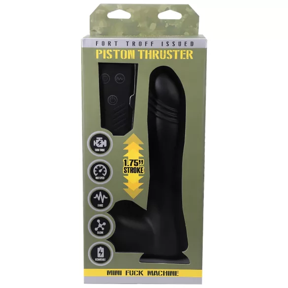 Doc Johnson - mini thrust vibrator - fjärrstyrd - svart