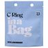 Doc Johnson C-Ring - silikon penisring (svart)