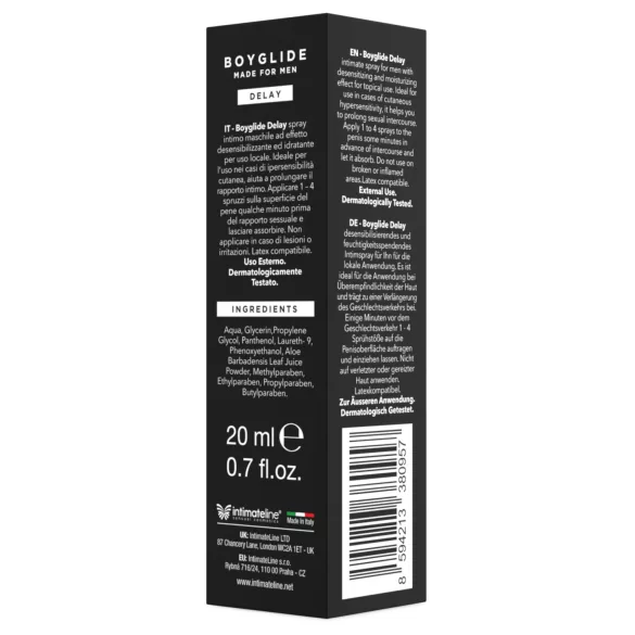 Intimateline Boyglide - fördröjningsspray för män (20 ml)