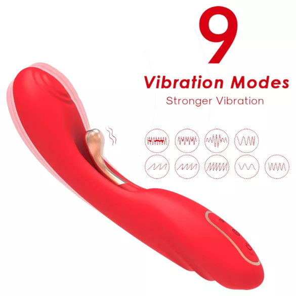 Bestoy - G-punktsvibrator med tunga - röd