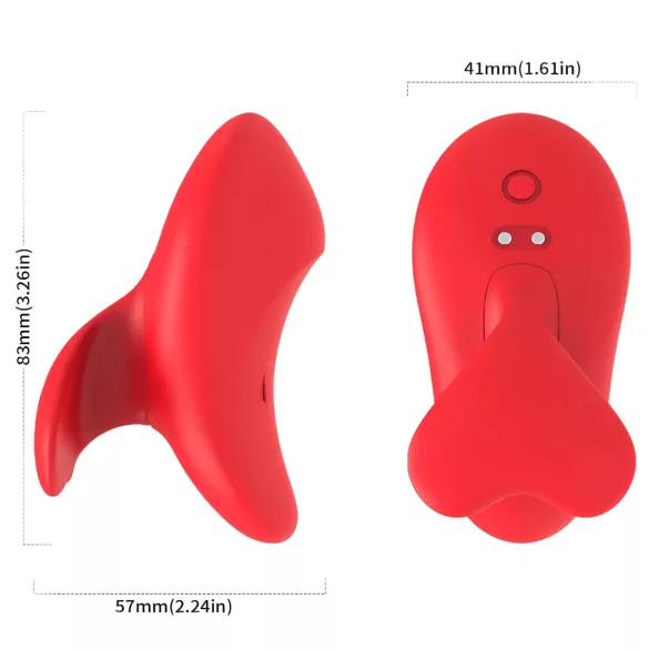 Bestoy - uppladdningsbar fingervibrator - röd