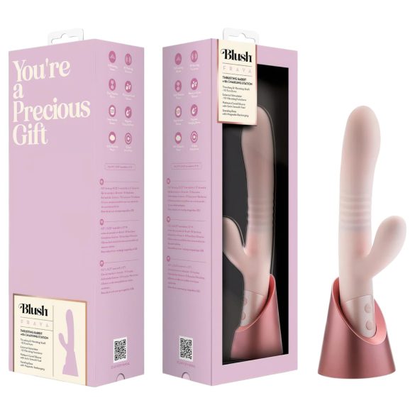 Blush Fraya - rabbitvibrator med stötfunktion - rosa