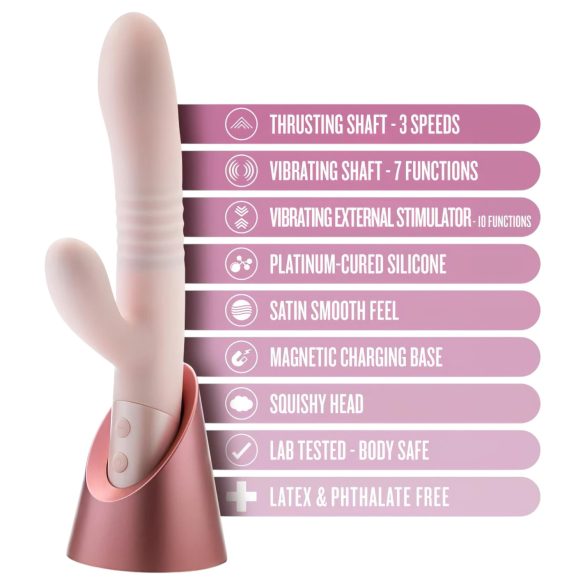Blush Fraya - rabbitvibrator med stötfunktion - rosa