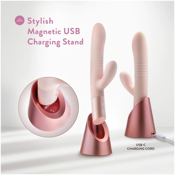 Blush Fraya - rabbitvibrator med stötfunktion - rosa