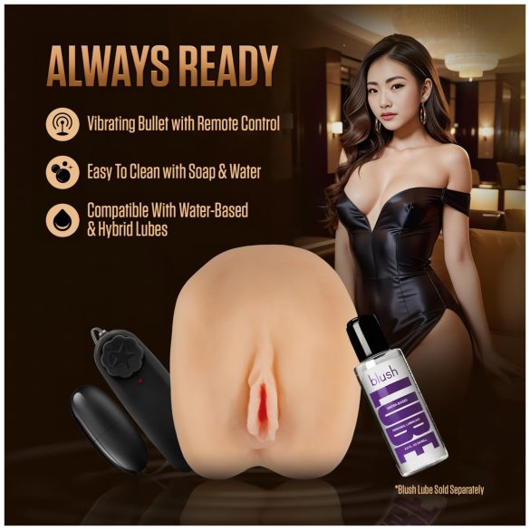 Enlust Camila - vibrerande konstgjord vagina med AI‑bilder (naturfärg)