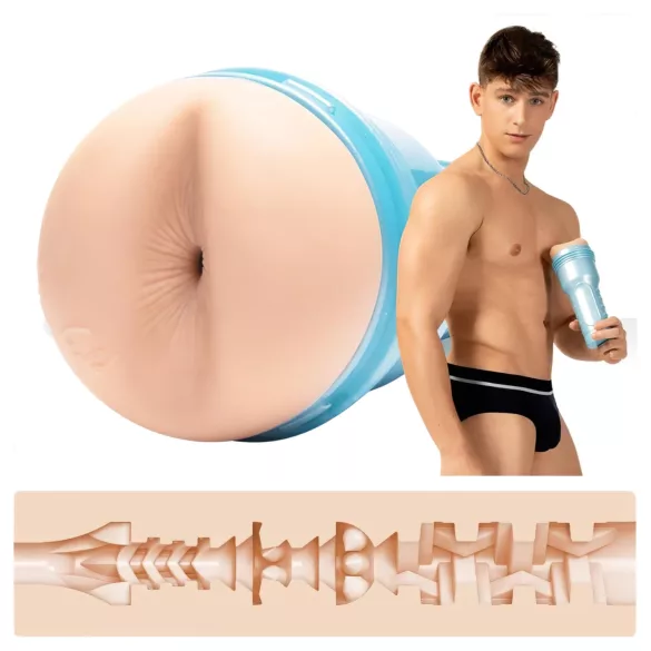 Fleshjack Reno Gold - realistisk analmasturbator - naturfärg
