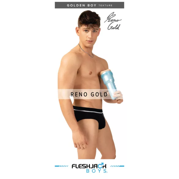 Fleshjack Reno Gold - realistisk analmasturbator - naturfärg