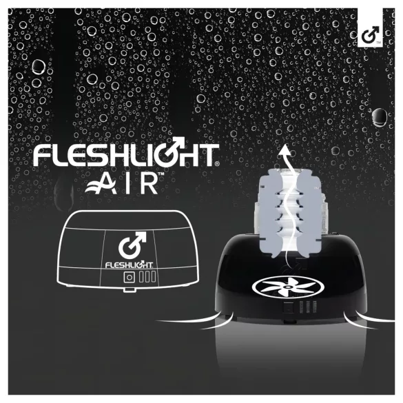 Fleshlight Air - automatisk torkare för onanileksak (svart)