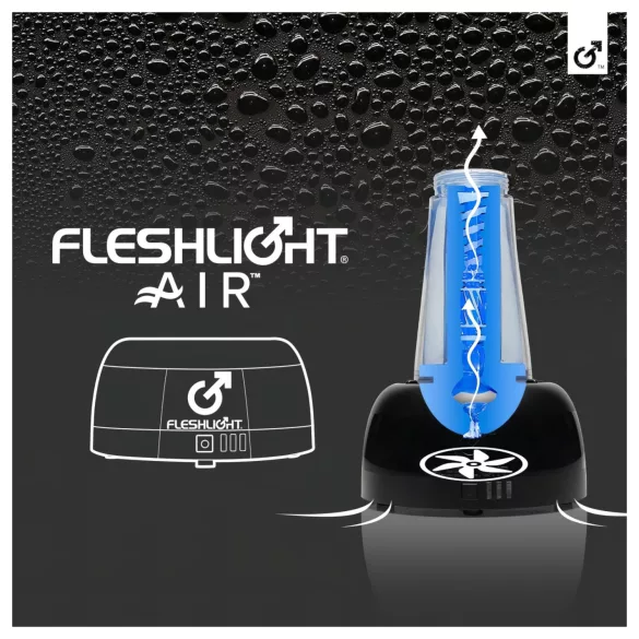 Fleshlight Air - automatisk torkare för onanileksak (svart)