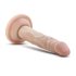 Dr. Skin 5 - realistisk dildo med sugkopp - naturfärg - 14,5 cm