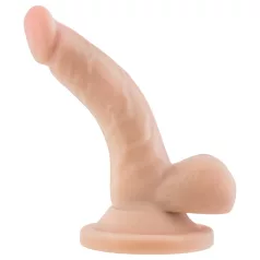 Dr. Skin 4 - dildo med sugkopp och pung - natur - 12 cm