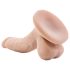 Dr. Skin 4 - Naturlig dildo med sugkopp och kulor (12 cm)